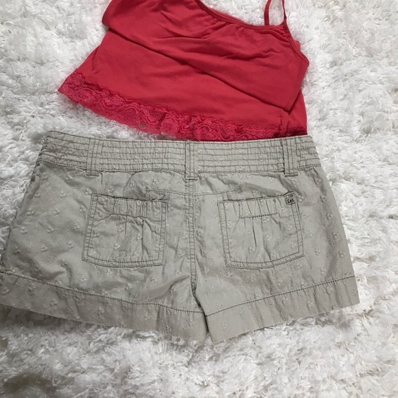 Lei Low-rise Printed Shorts with Drawstring Sz 11 - Picture 7 of 8